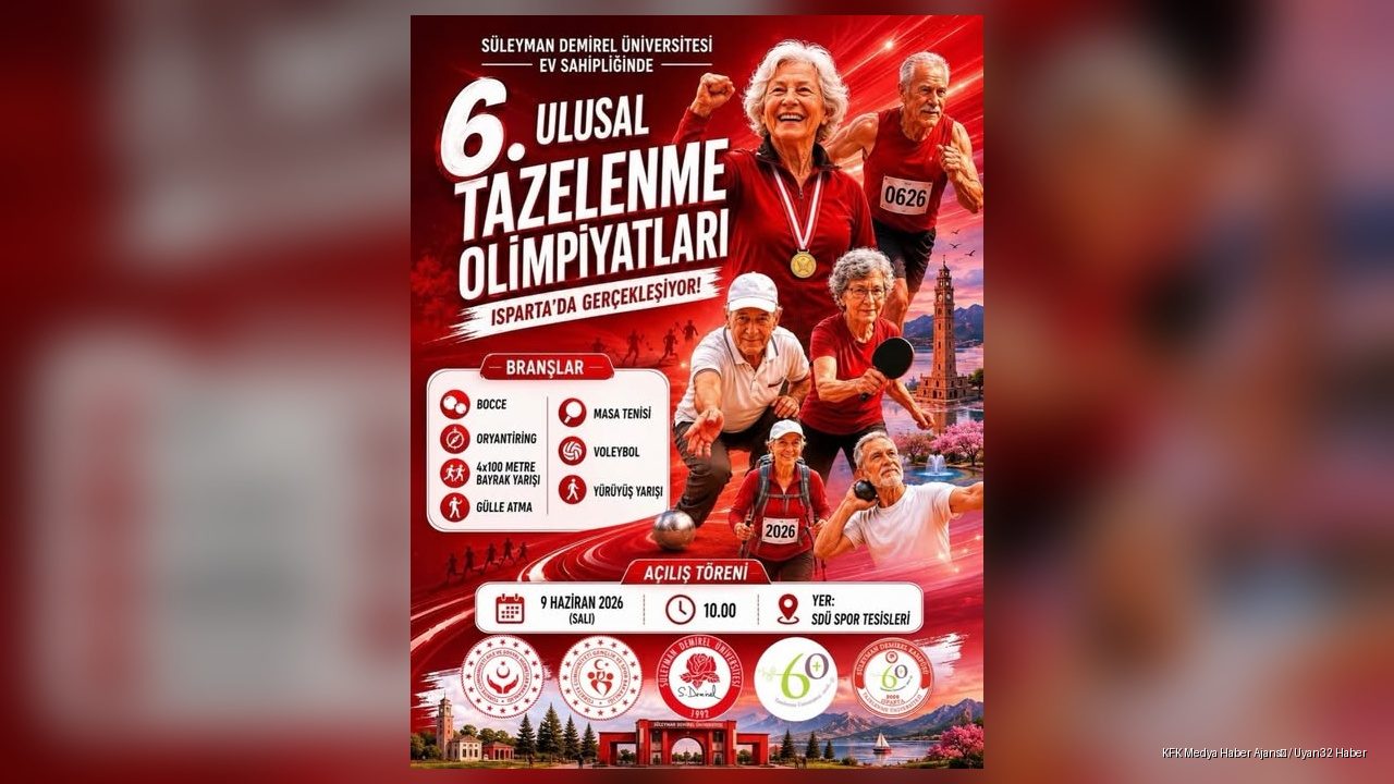 6. Ulusal Tazelenme Olimpiyatları Yarın Isparta