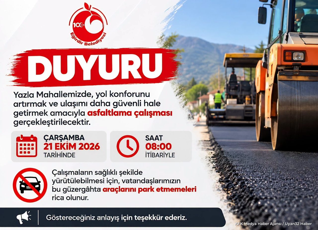 Asfalt Çalışması Başlıyor: Sürücülere Önemli Uyarı!