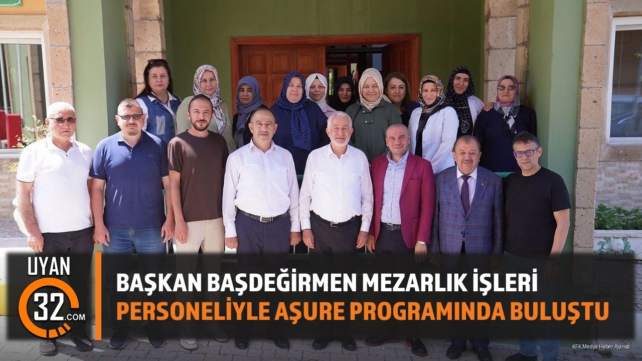 Başkan Başdeğirmen Mezarlık İşleri Personeliyle Aşure Programında Buluştu