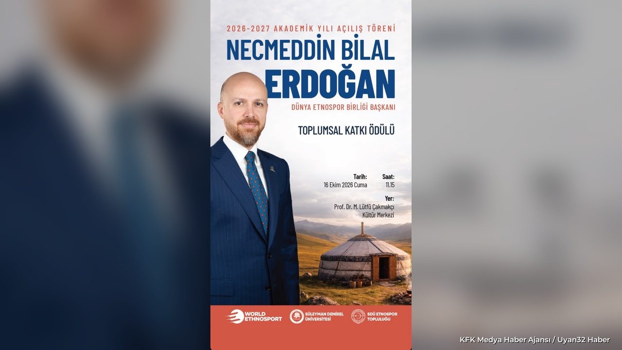 Bilal Erdoğan Isparta'da Ödül Alacak