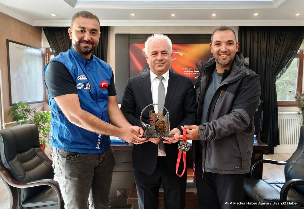Davraz'da Enduro Yarışları Sonrası Teşekkür Plaketi