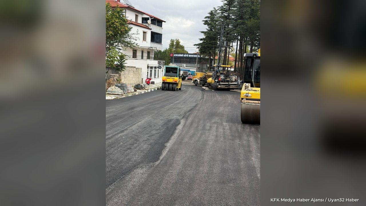 Deregümü Köyü'nde Asfaltlama Çalışması Tamamlandı - Detay 3