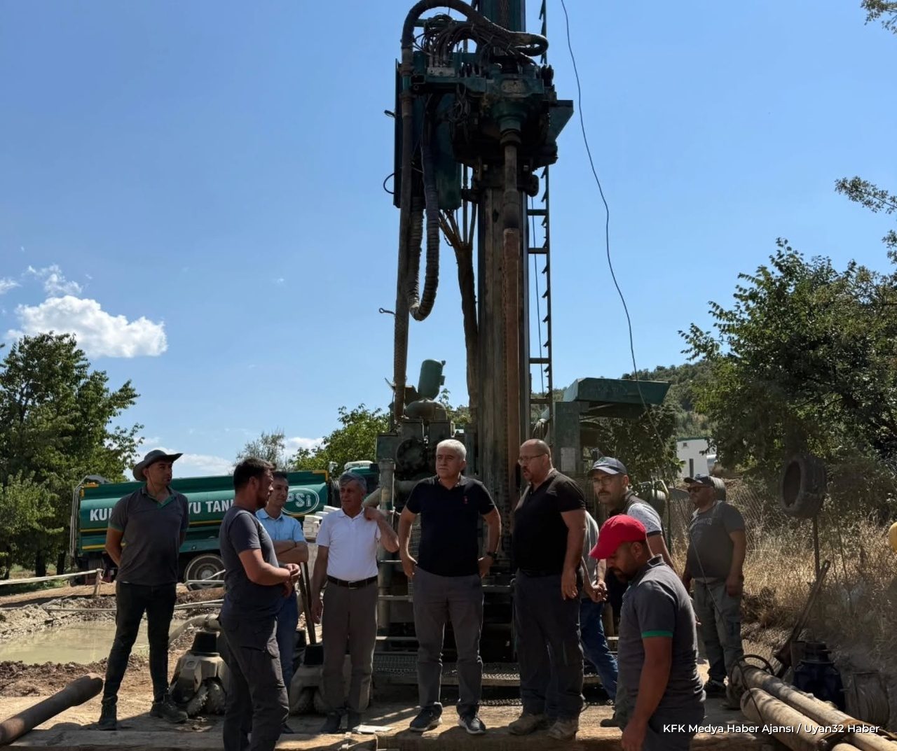 DSİ Bölge Müdürü Osman Erkan Sondaj Çalışmalarını İnceledi