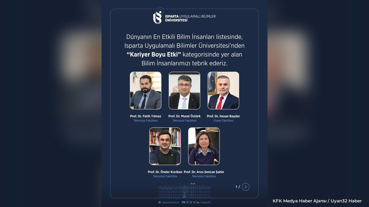 Dünyanın En Etkili Bilim İnsanları Listesinde ISUBÜ’den 7 İsim - Detay 2