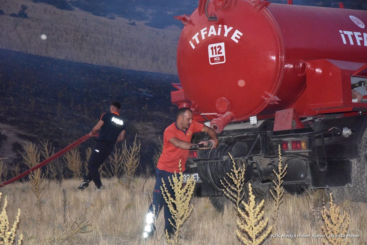Eğirdir Beşevler Mevkiinde Yangın: İtfaiyeden Hızlı Müdahale
