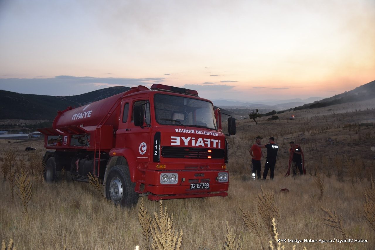 Eğirdir Beşevler Mevkiinde Yangın: İtfaiyeden Hızlı Müdahale