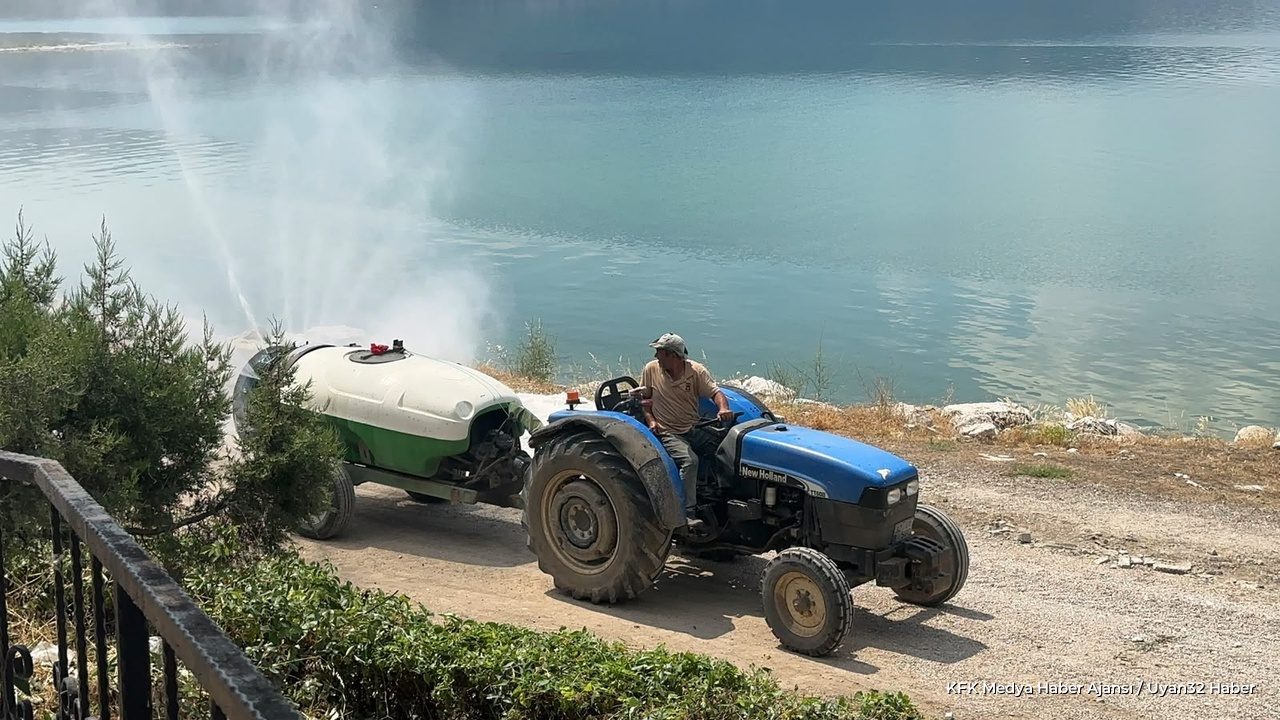 Eğirdir'de Yaz İlaçlaması Devam Ediyor