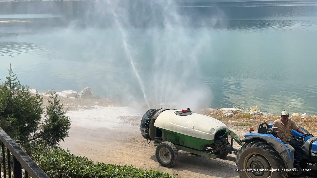 Eğirdir'de Yaz İlaçlaması Devam Ediyor