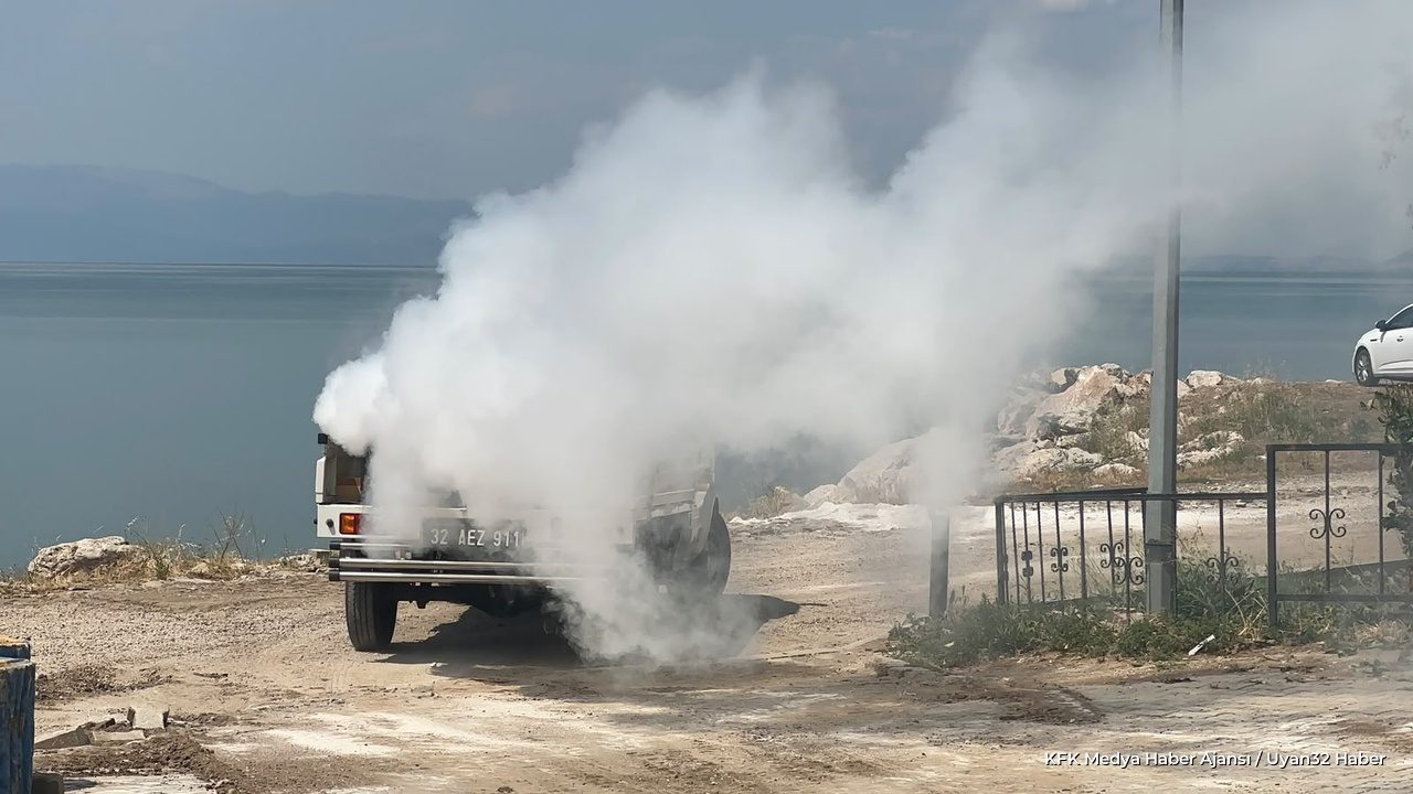 Eğirdir'de Yaz İlaçlaması Devam Ediyor