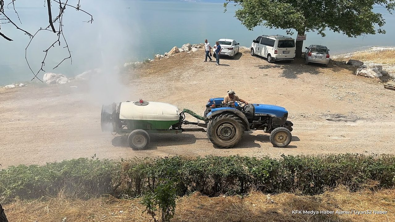 Eğirdir'de Yaz İlaçlaması Devam Ediyor