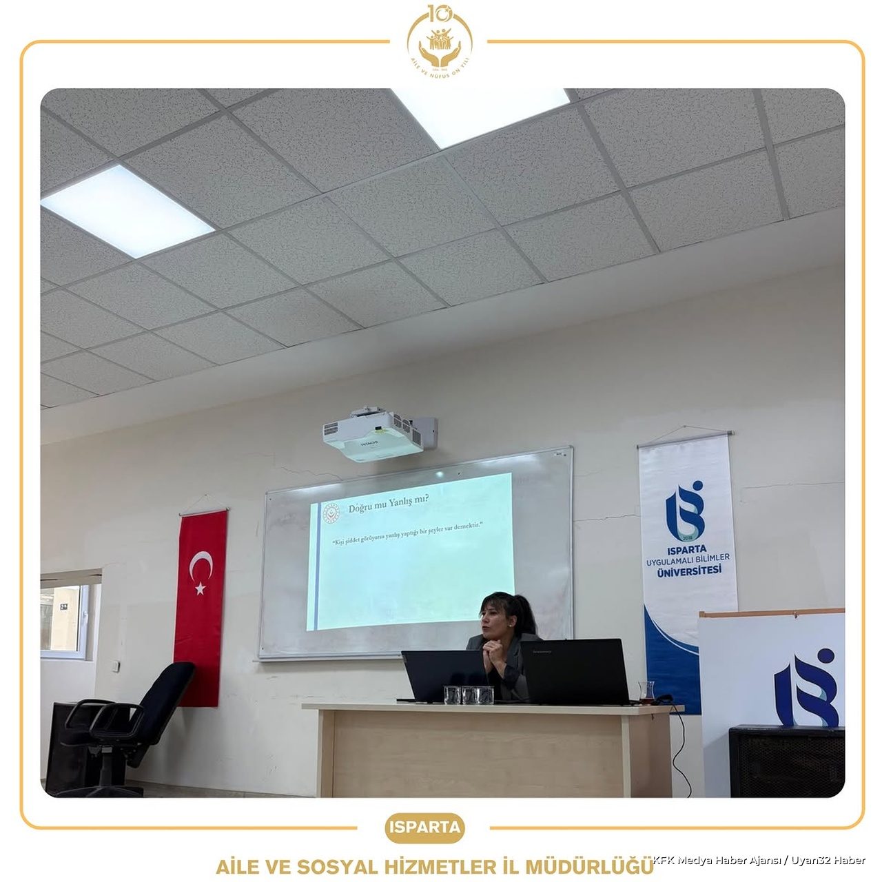 Eğirdir'de Kadına Yönelik Şiddet Eğitimi
