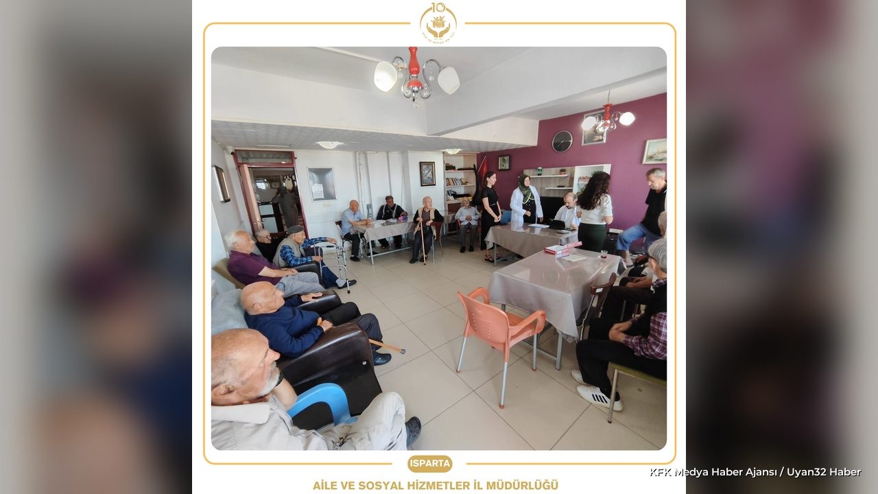 Eğirdir Huzurevi Sakinlerinin Hareket Yaşı Ölçüldü