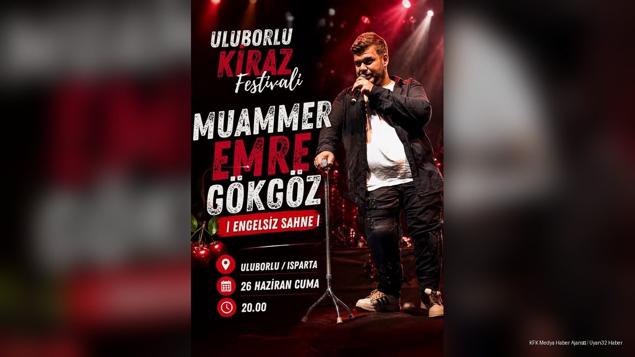 Engelsiz yaşam gönüllüsü Gökgöz, Uluborlu Kiraz Festivali