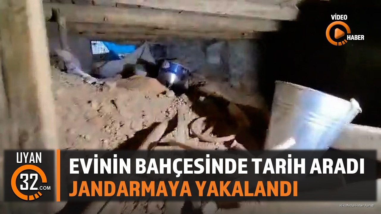Evinin Bahçesinde Tarih Aradı, Jandarmaya Yakalandı