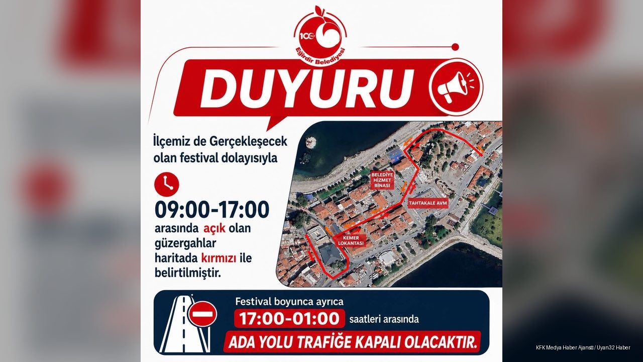 Festival Başlıyor, Ada Yolu Kapanıyor! İşte Yeni Trafik Düzeni