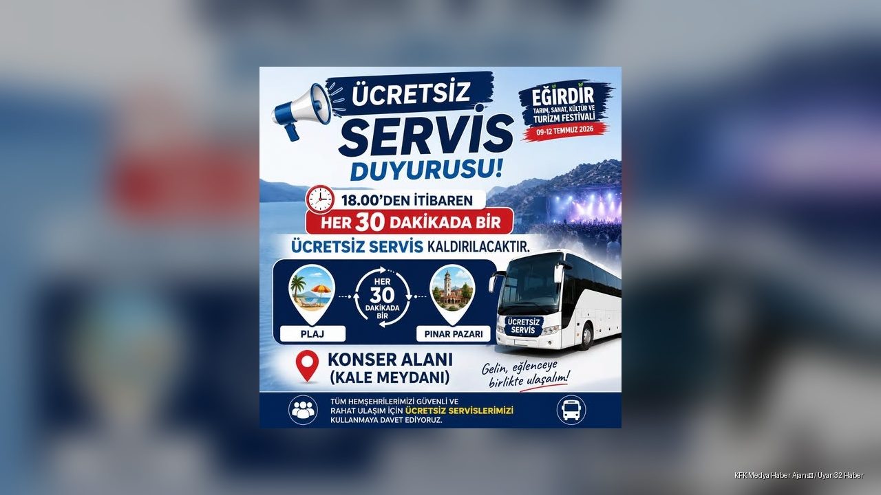 Festivale Gidenlere Müjde! Eğirdir Belediyesi