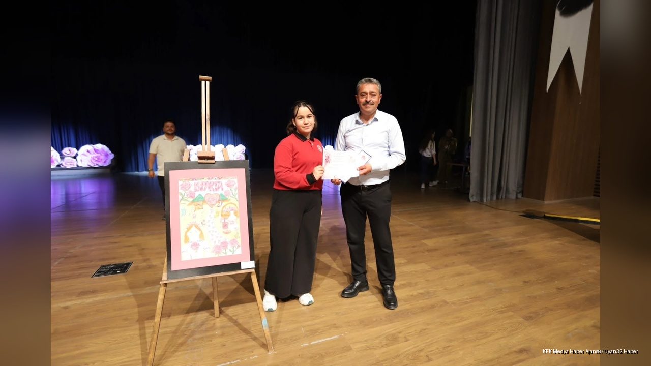Gül Festivali Resim Yarışmasında Ödüller Sahiplerini Buldu