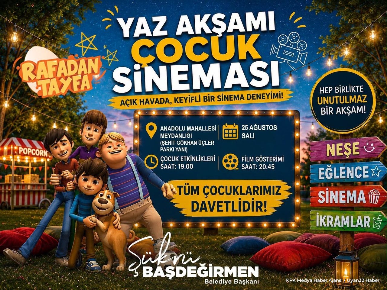 Isparta'da Açık Hava Sineması
