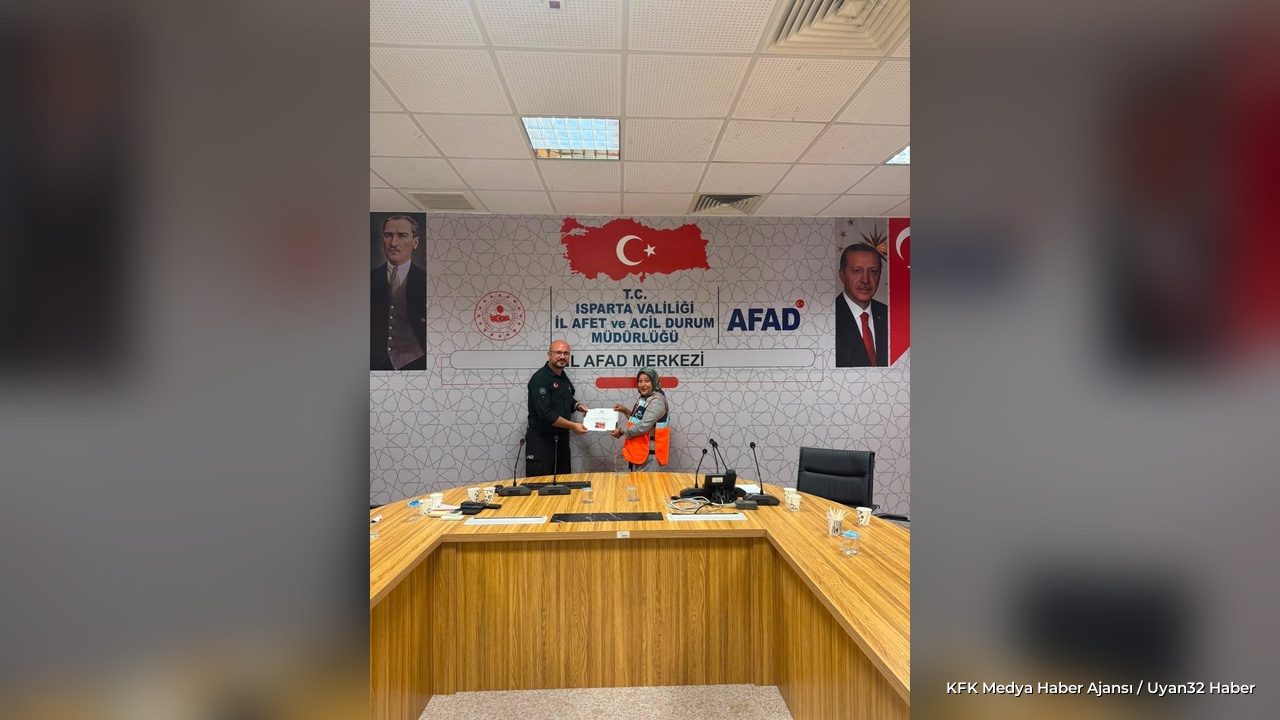 AFAD Gönüllülerine Sertifika Töreni