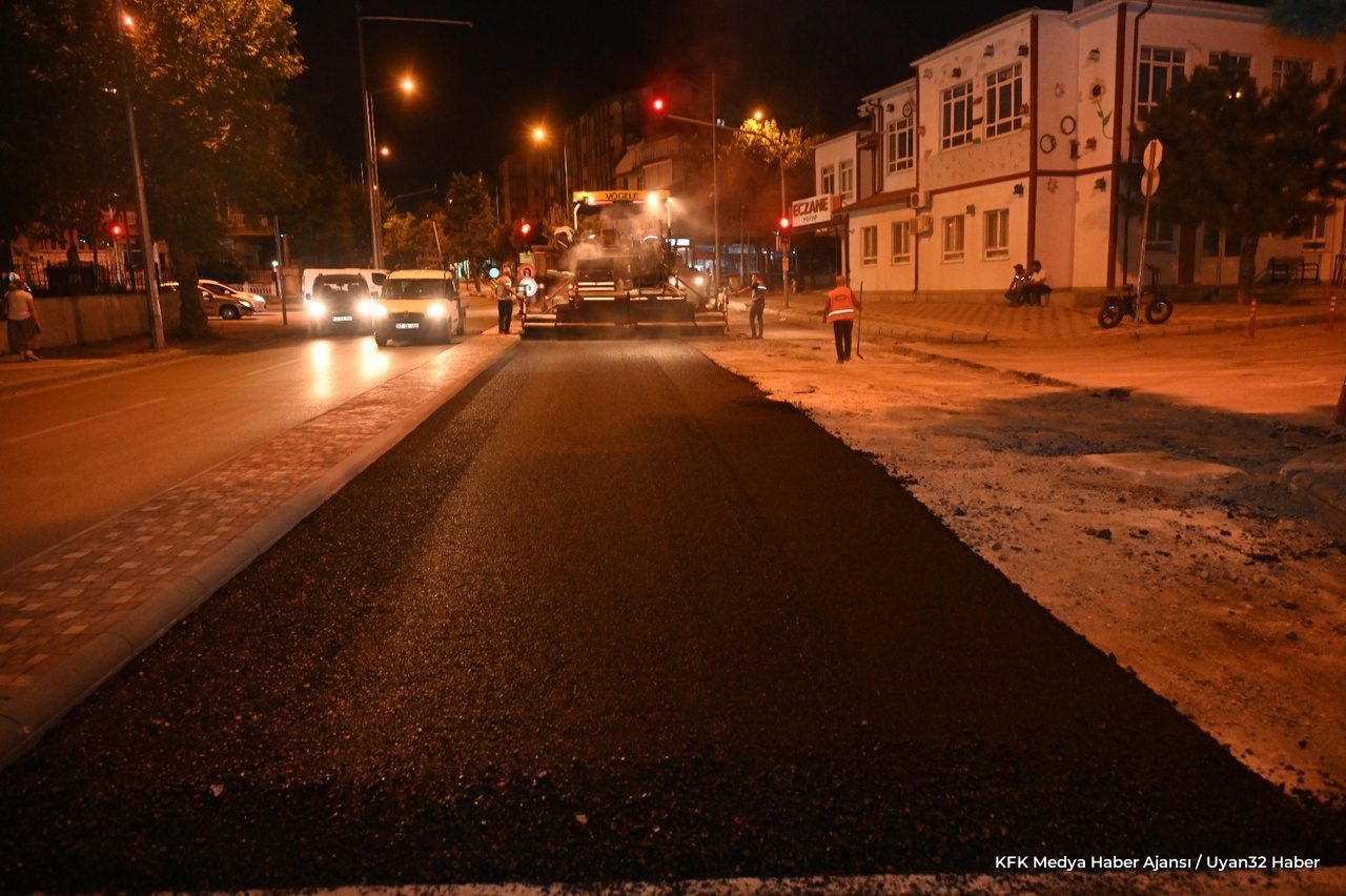 Isparta'da Asfalt Yenileme Çalışmaları