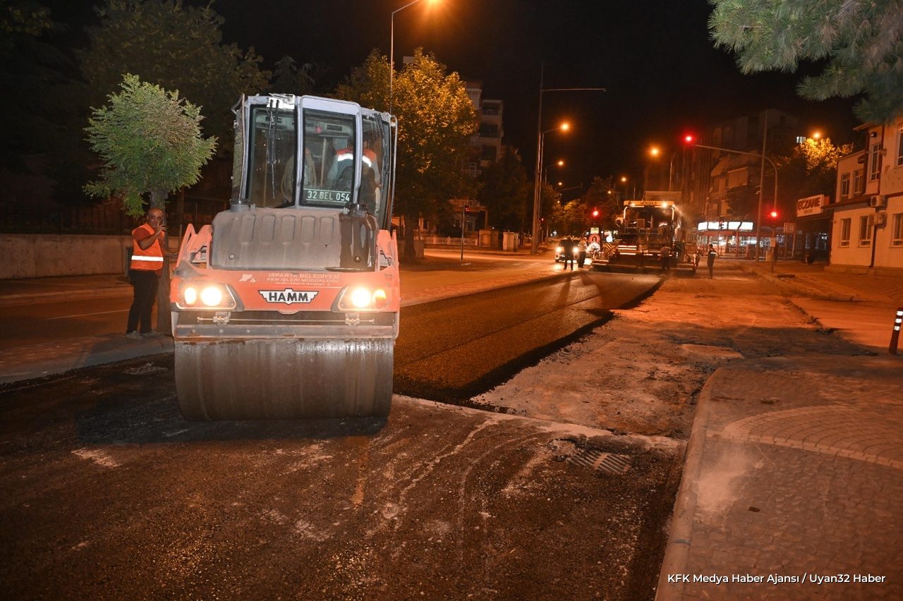 Isparta'da Asfalt Yenileme Çalışmaları