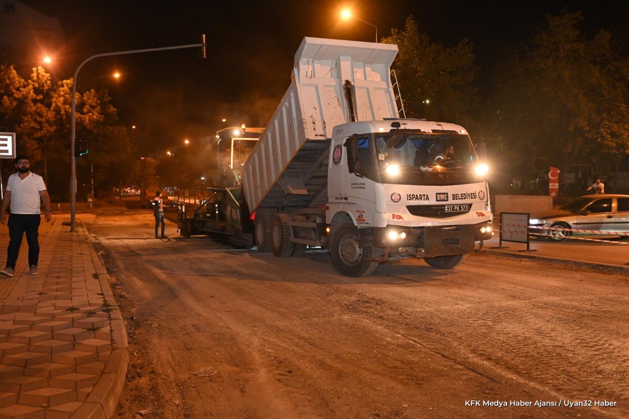 Isparta'da Asfalt Yenileme Çalışmaları