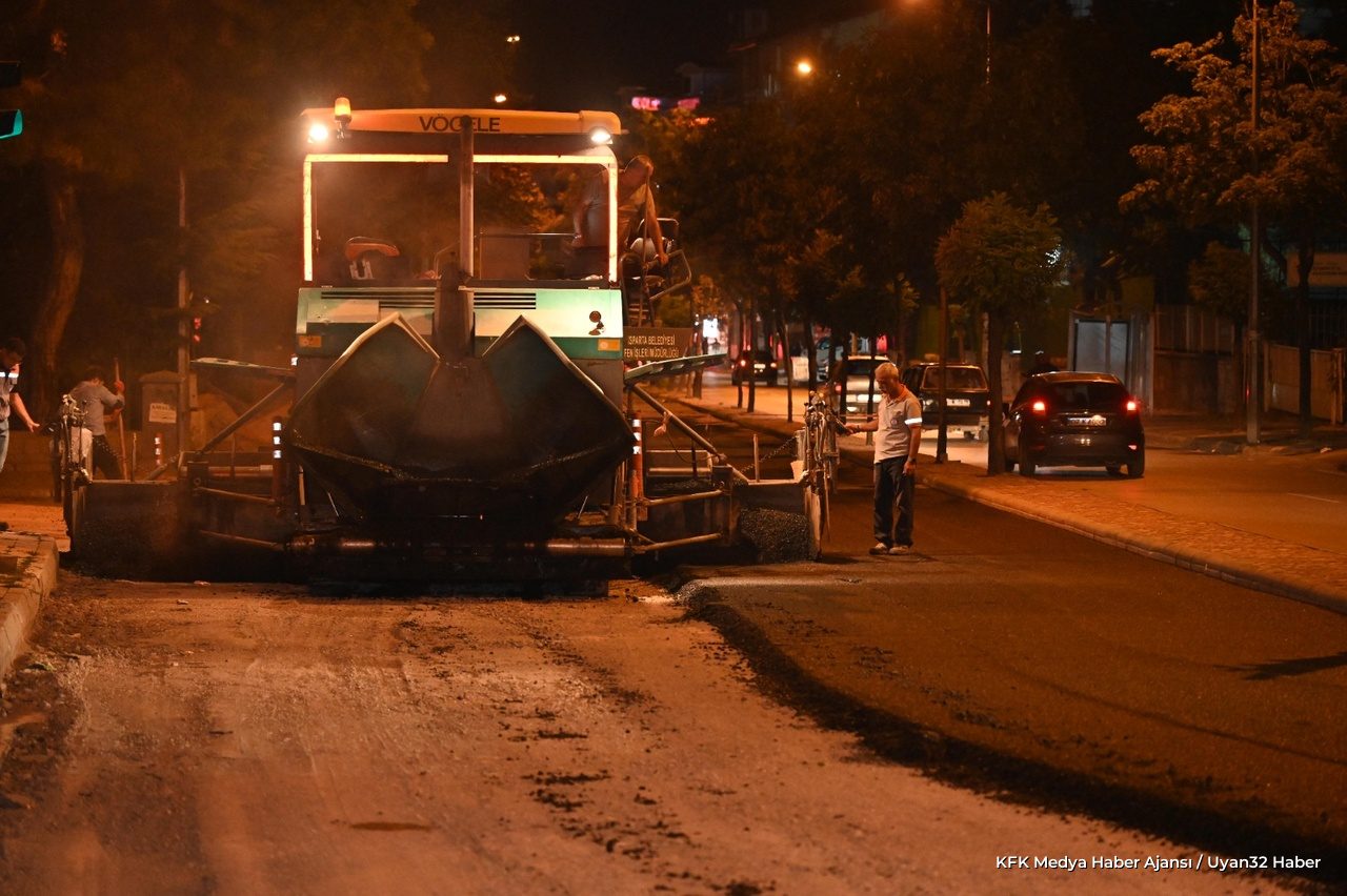 Isparta'da Asfalt Yenileme Çalışmaları