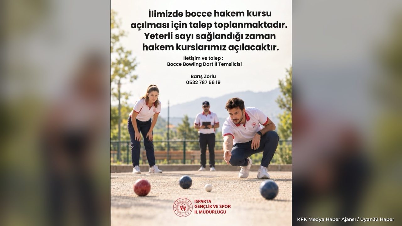 Isparta'da Bocce Hakemlik Kursu Açılıyor: Başvurular Başladı