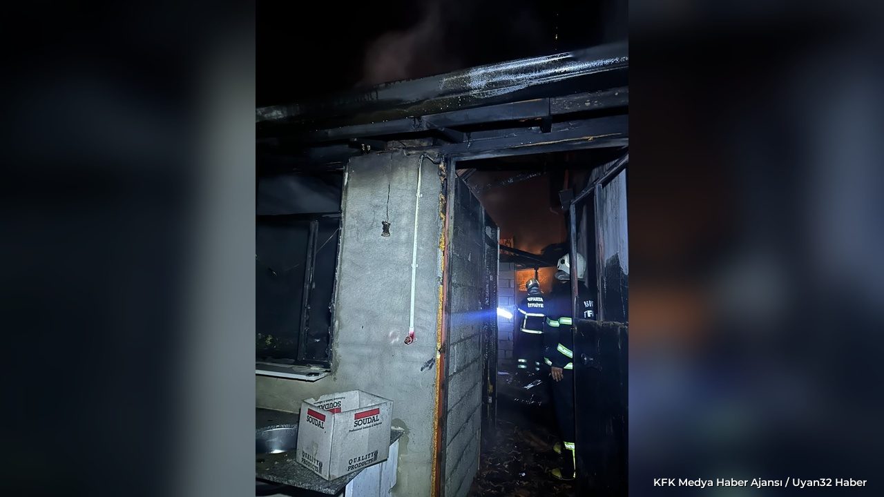 Isparta’da Ev Yangını! Ev Kullanılamaz Hale Geldi