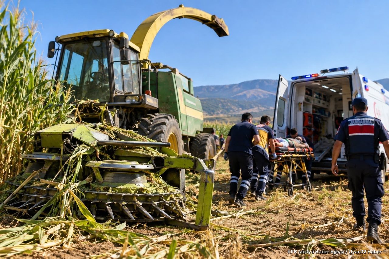 Isparta'da Feci Kaza: Ayağını Silaj Makinesine Kaptırdı