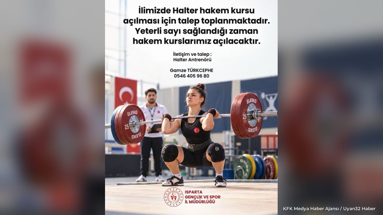 Isparta'da Halter Hakemlik Kursu Başvuruları Başladı