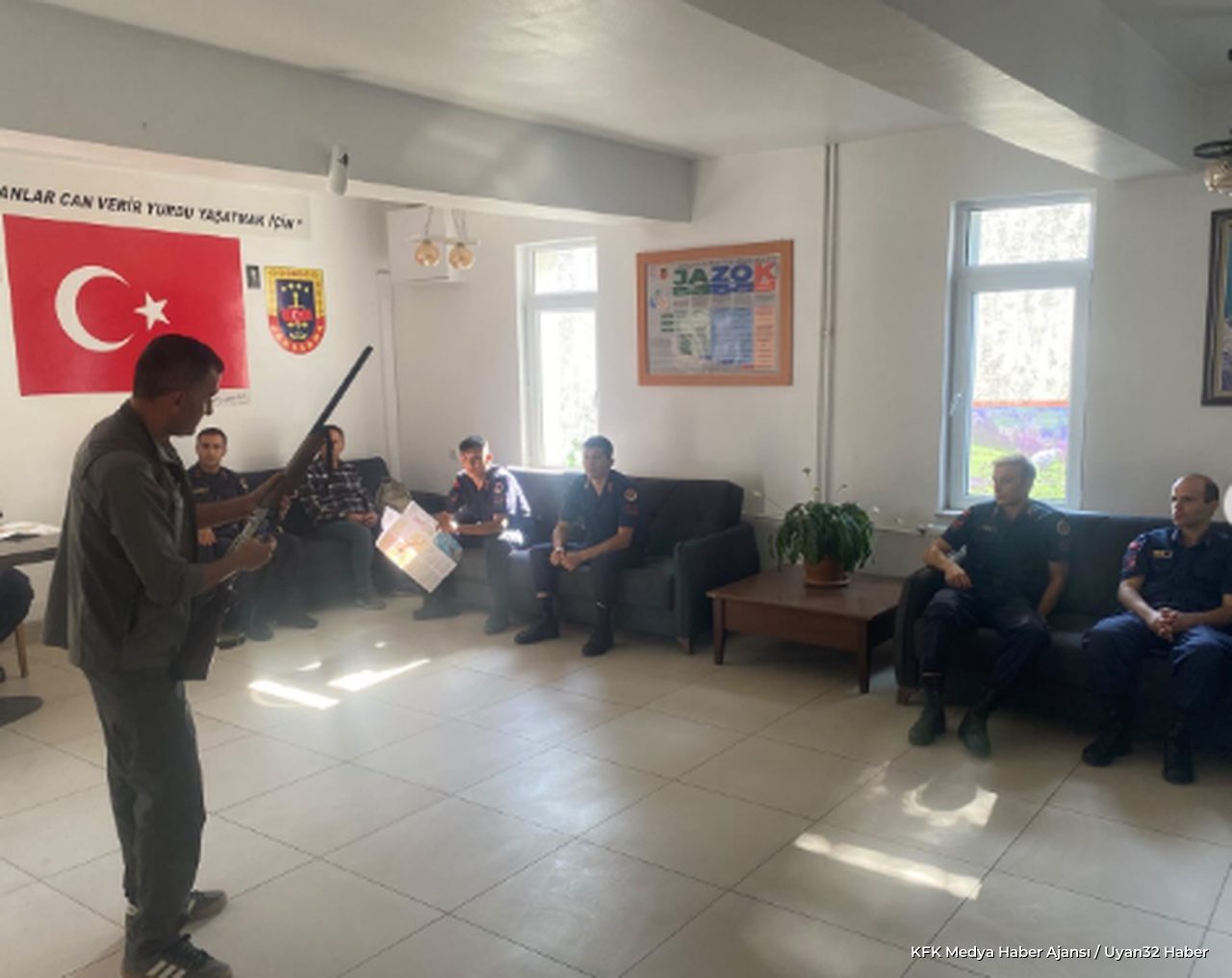 Isparta'da Jandarma Personeline Kara Avcılığı Eğitimi Verildi