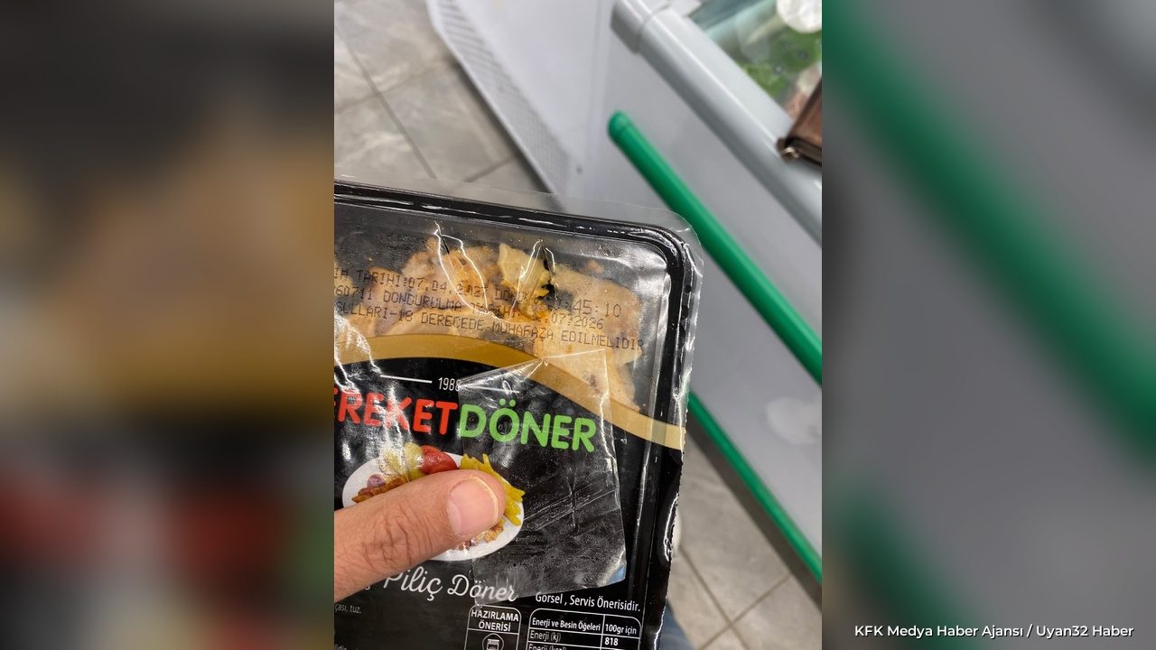 Isparta'da Markette Skandal İddia: Tavuk Dönere Koli Bandı!