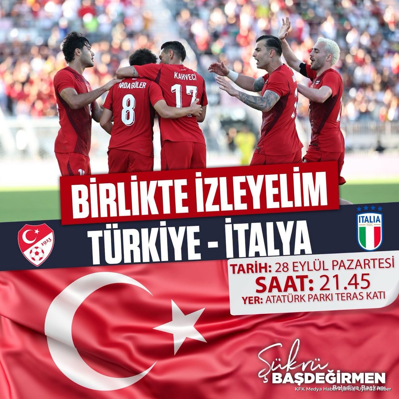 Isparta'da Milli Maç Heyecanı Dev Ekran Kuruluyor