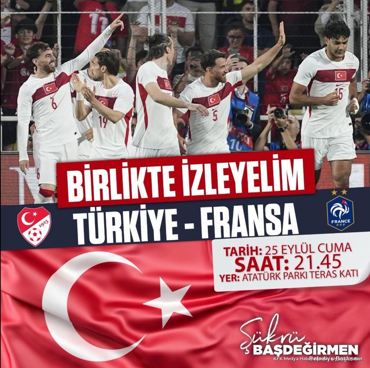 Isparta'da Milli Maç Heyecanı: Fransa Karşılaşması Dev Ekranda