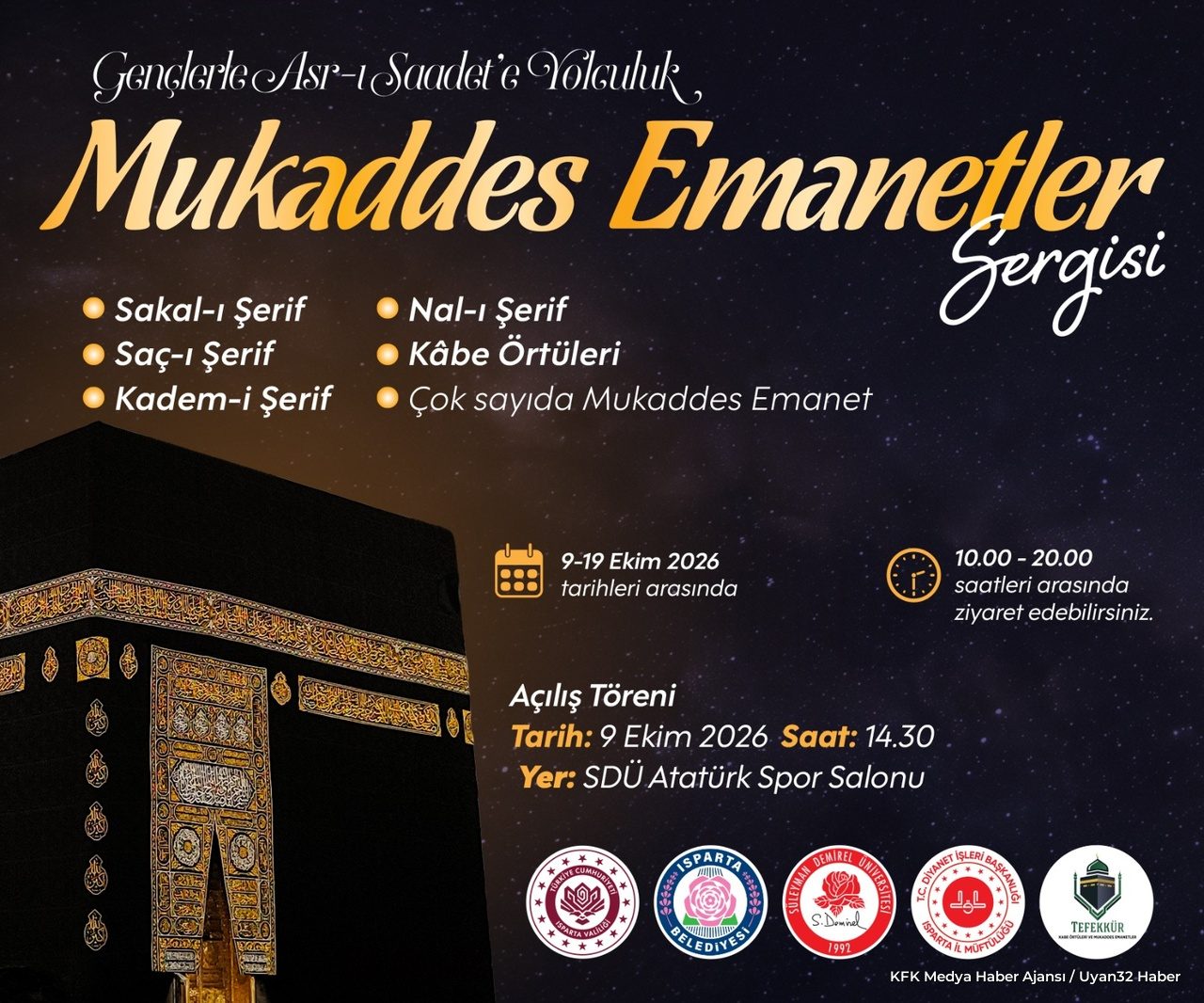 Isparta'da Mukaddes Emanetler Sergisi Kapılarını Açıyor