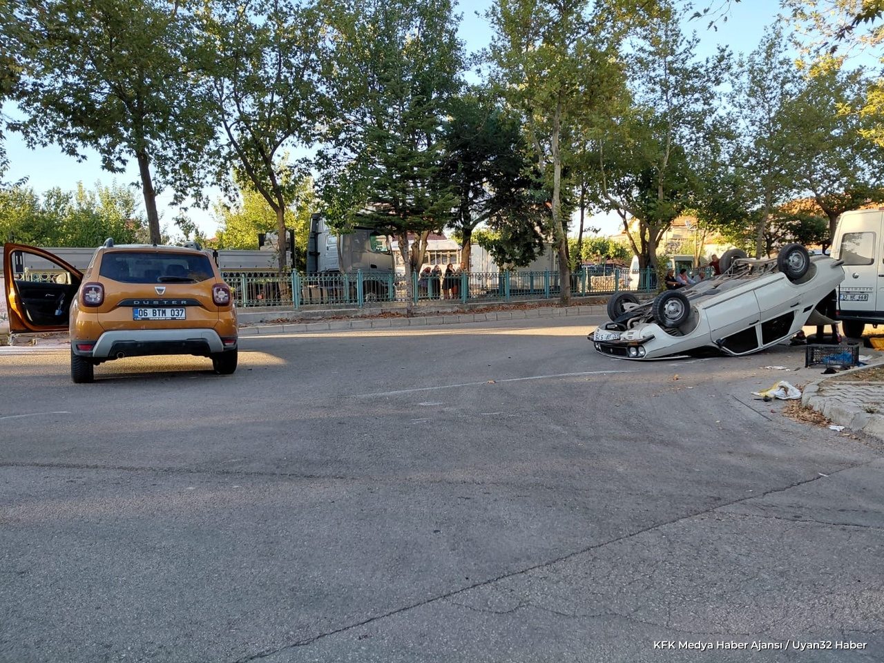 Isparta'da Trafik Kazası: 1 Yaralı