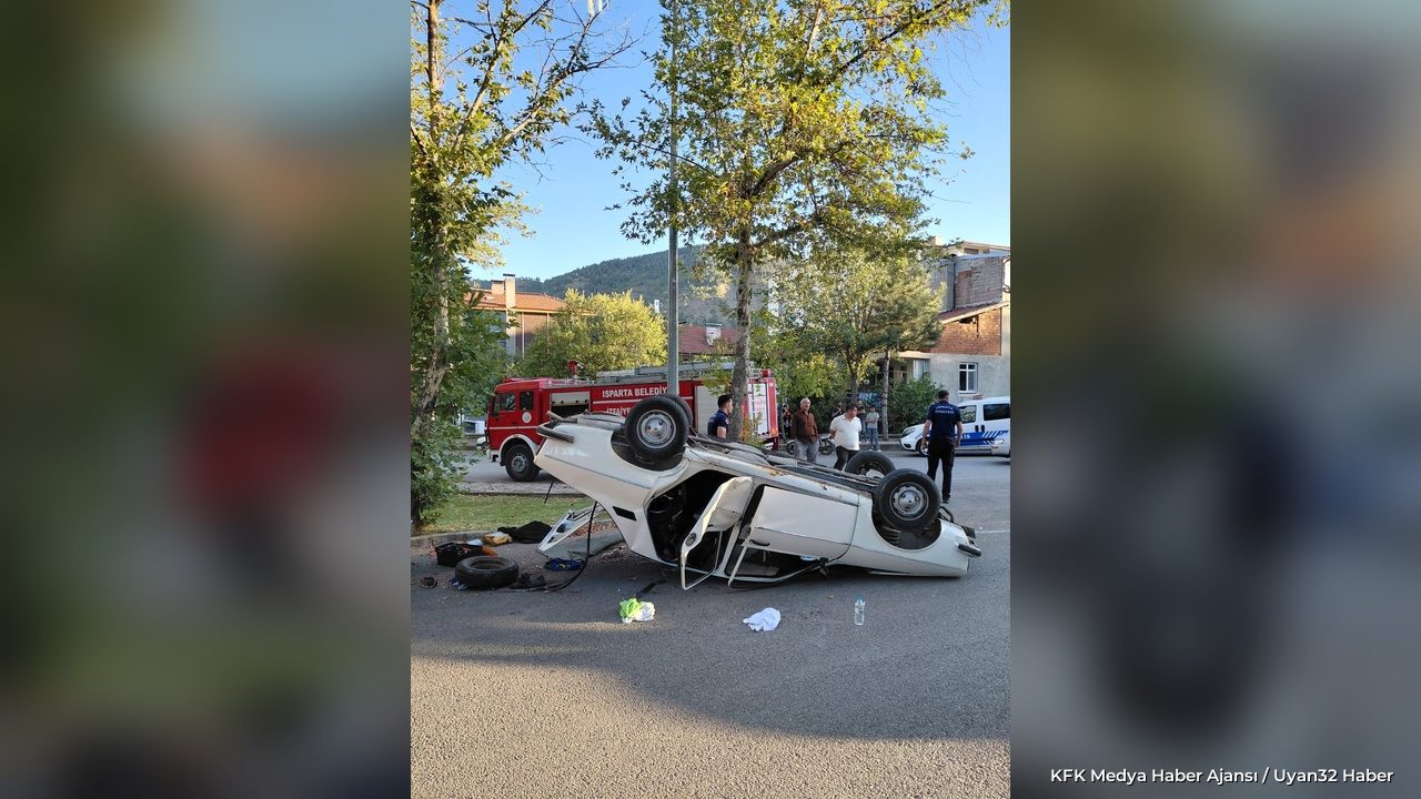 Isparta'da Trafik Kazası: 1 Yaralı - Detay 3