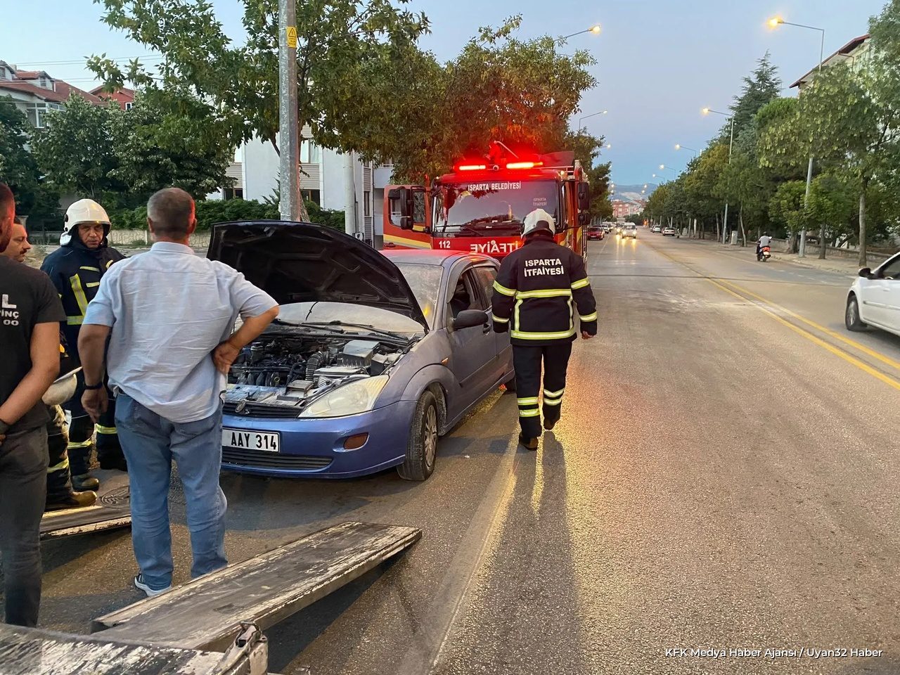 Isparta'da Yangın Panik Yarattı