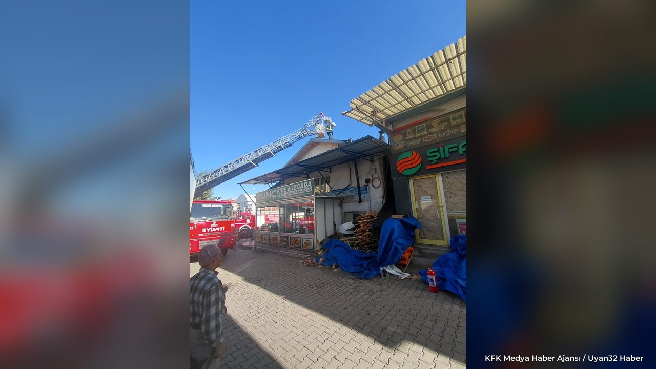 Isparta'da Pide Salonunda Baca Yangını: İtfaiye Müdahale Etti
