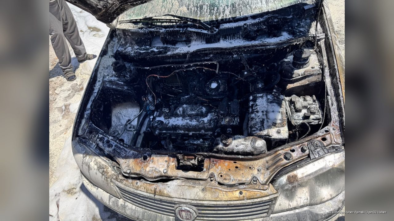 Isparta'da Otomobil Yangını