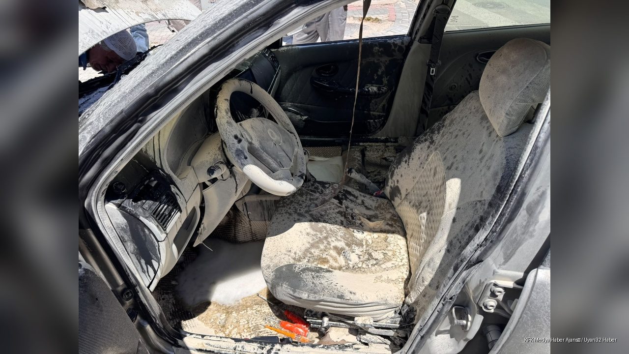 Isparta'da Otomobil Yangını