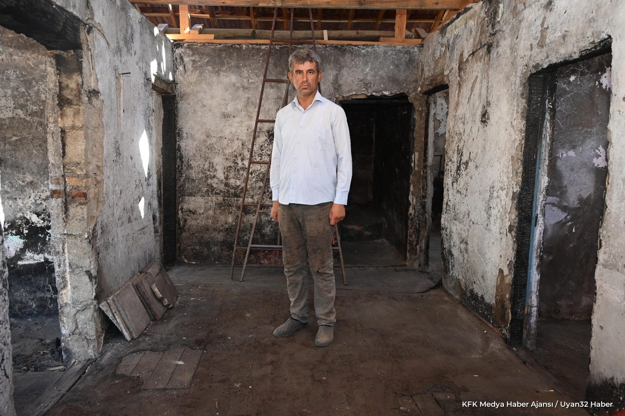 Isparta'da Yangında Evi Yanan Aileye Belediye Desteği - Detay 7