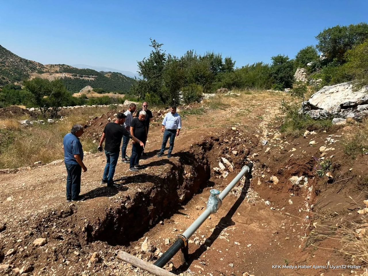 Isparta Direkli Köyü Sulama Projesinde Çalışmalar Sürüyor