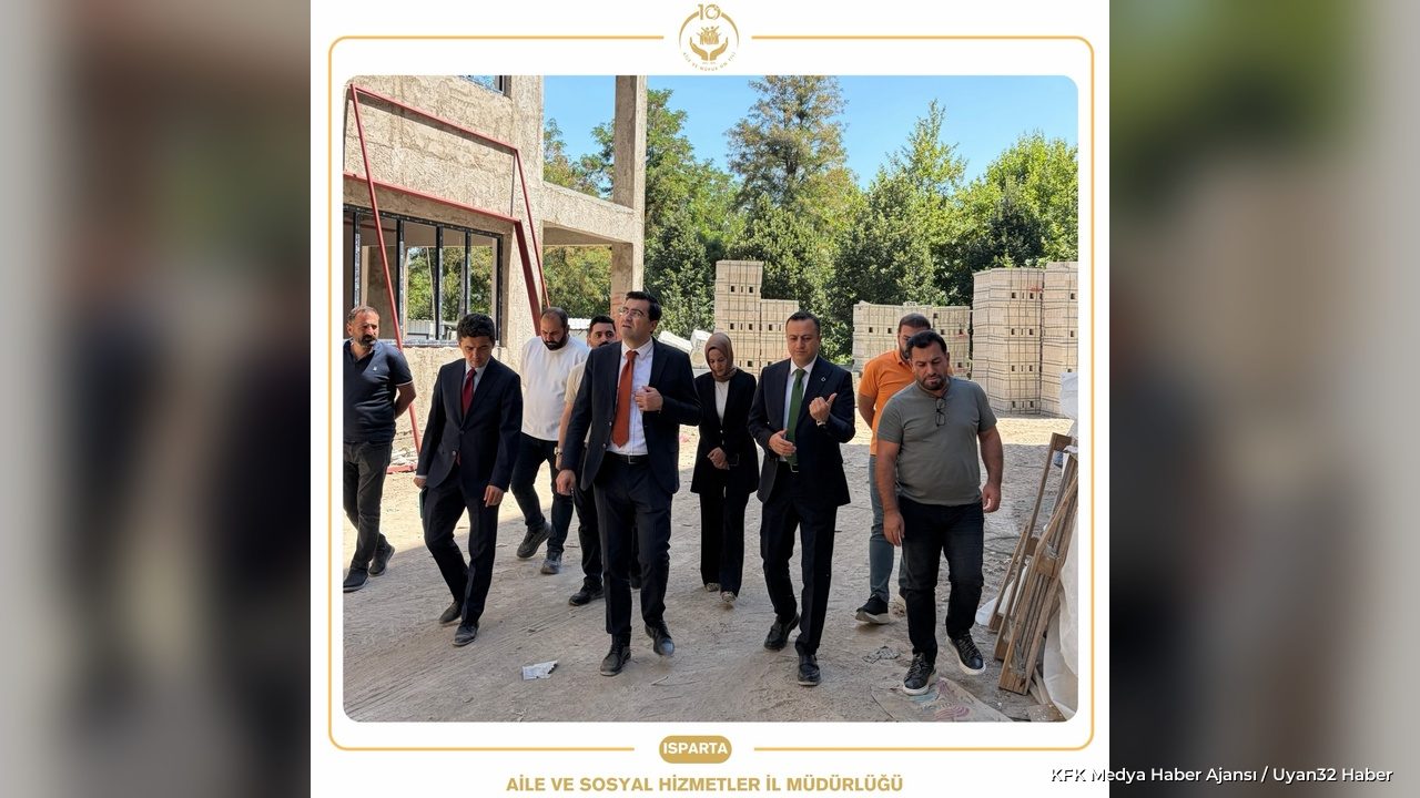 Isparta Huzurevi İnşaatında Bakanlık Heyetinden İnceleme - Detay 2