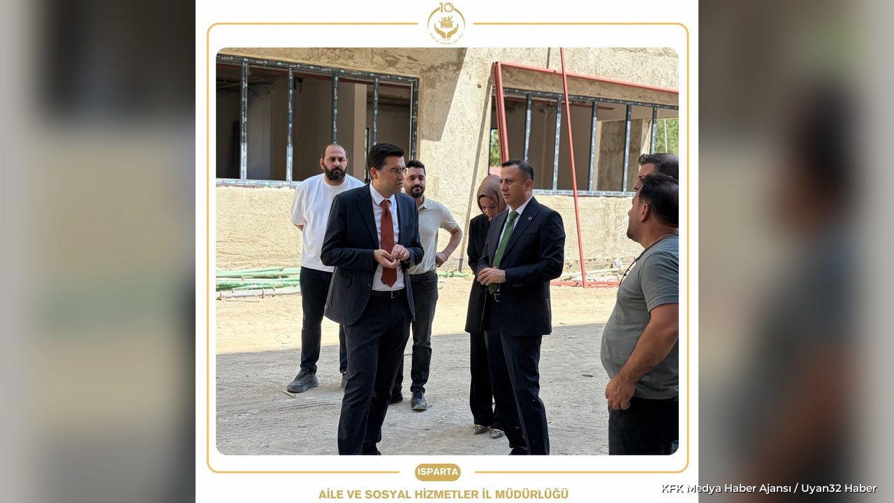 Isparta Huzurevi İnşaatında Bakanlık Heyetinden İnceleme - Detay 5