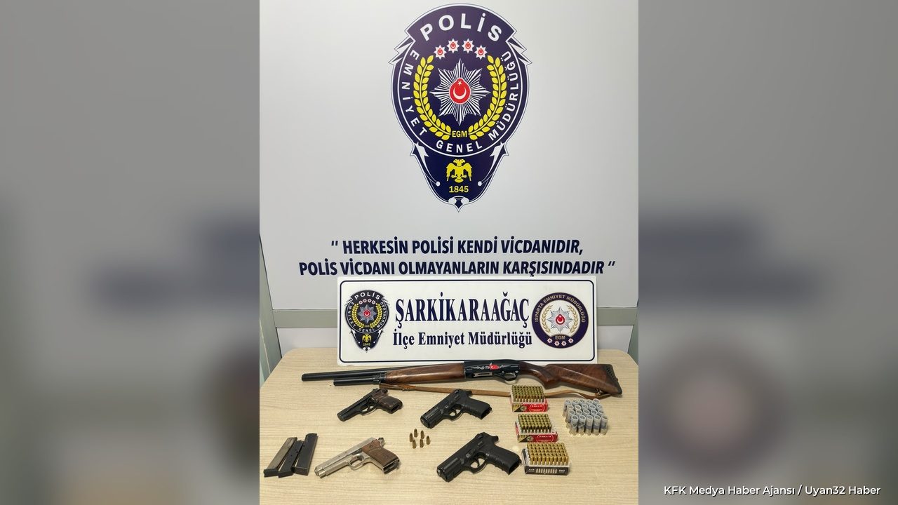 Isparta Şarkikaraağaç'ta Silah Operasyonu: 2 Şüpheli Adliyede