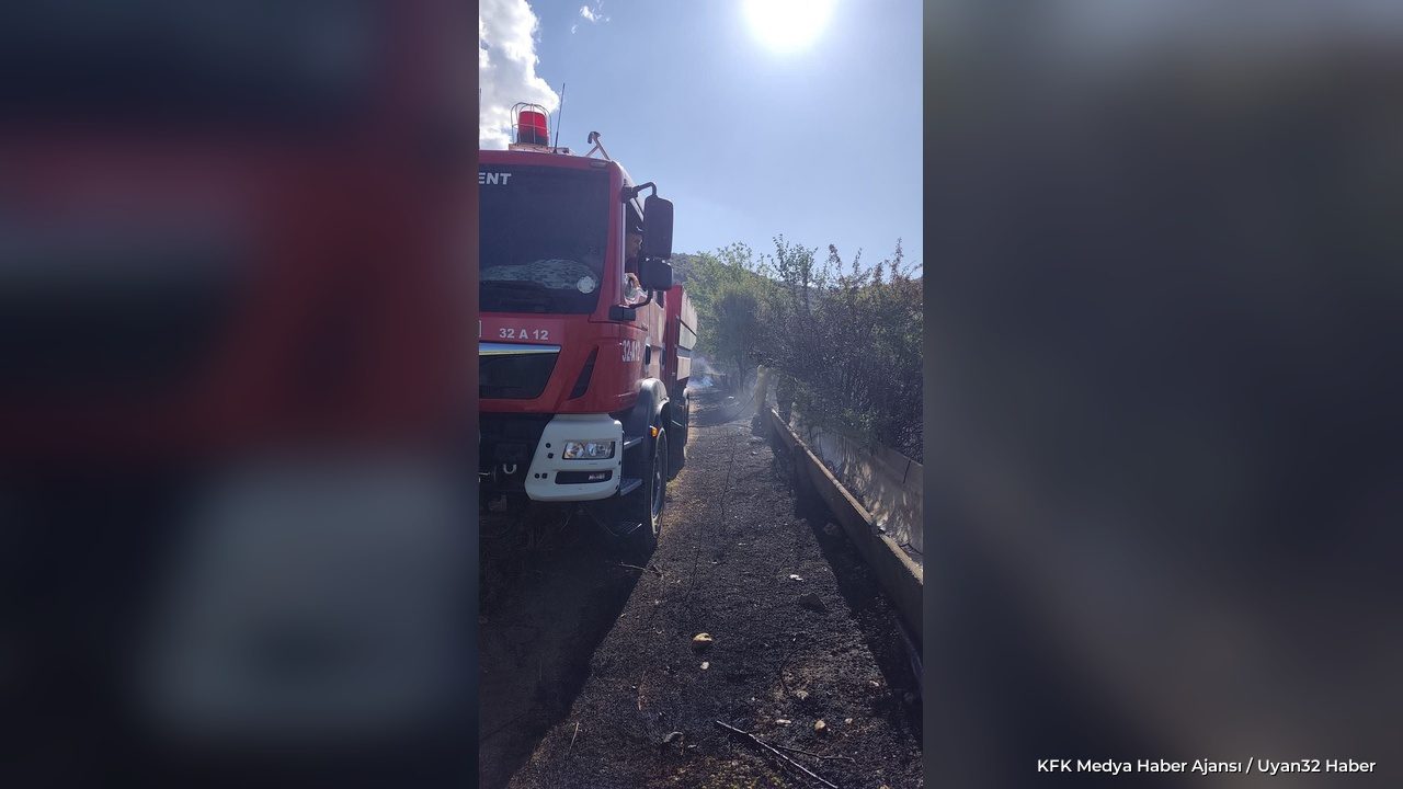 Isparta Senirkent'te Yangın: Alevler Ormana Sıçramadan Söndürüldü - Detay 2