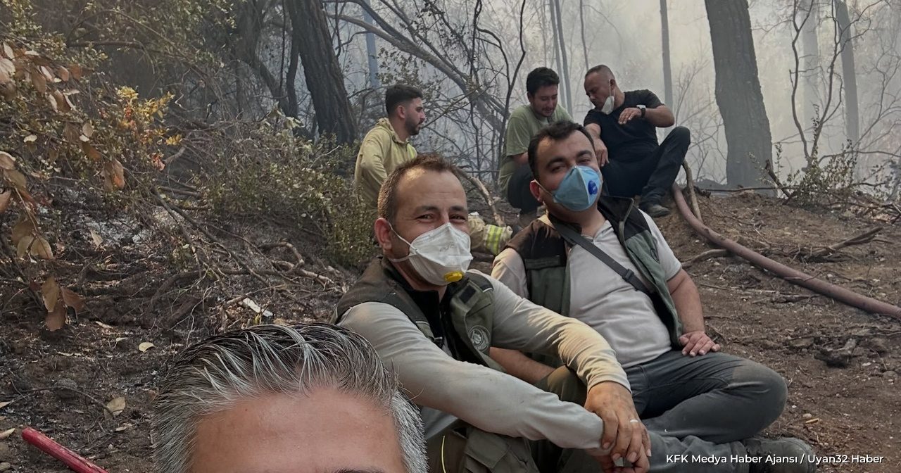 ISUBÜ Rektörü Yılmaz Çatal'dan Yangın Sahasında
