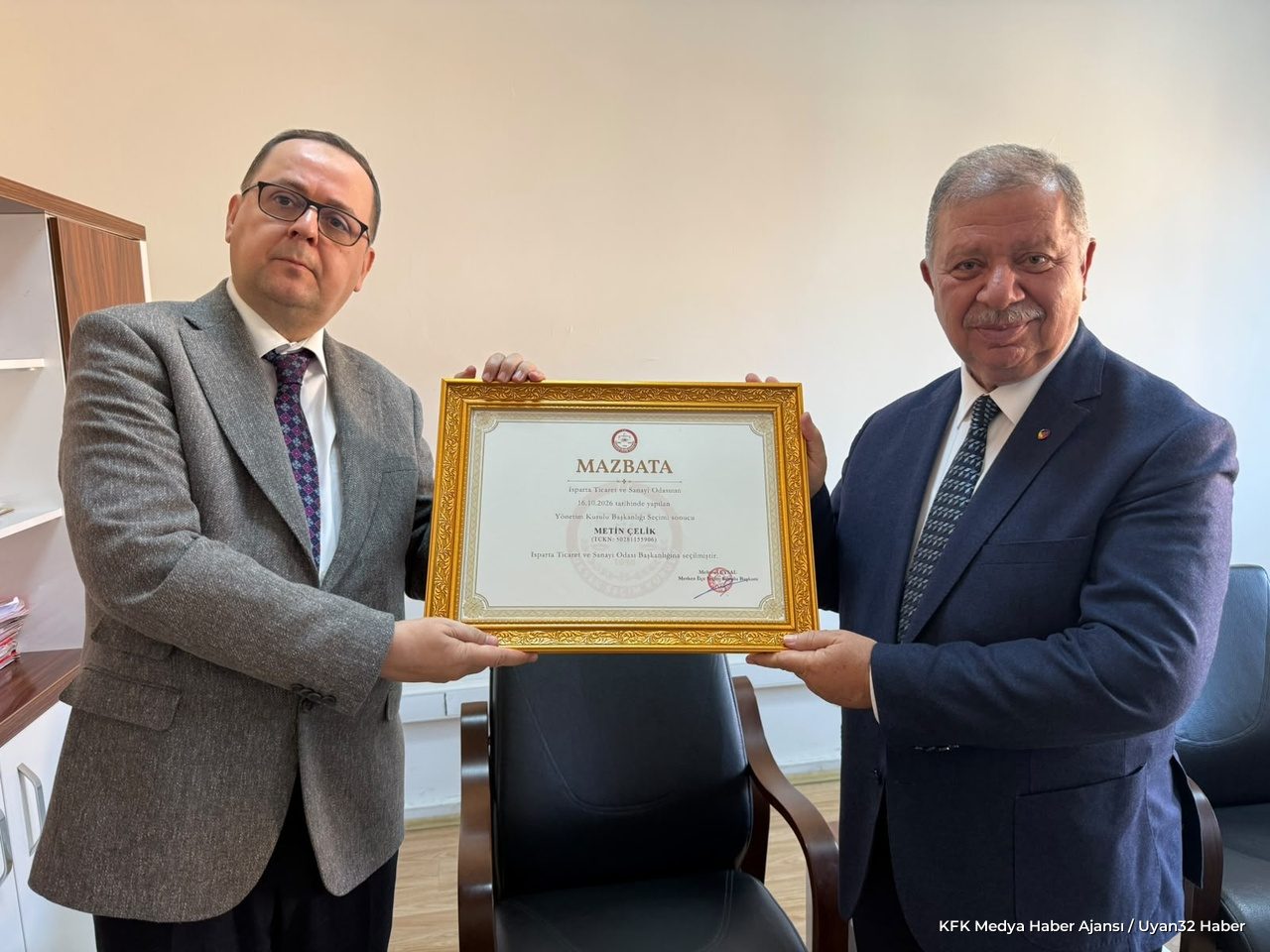 ITSO Başkanı Çelik Mazbatasını Aldı